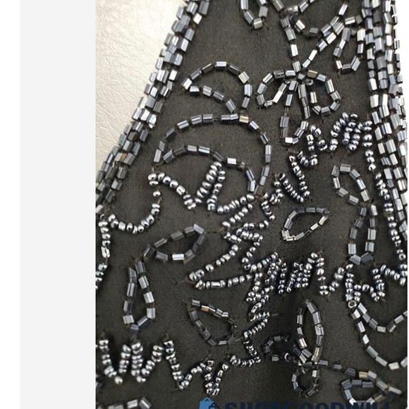 NWT Jkara Women's Black Beaded With Sheer Jacket Maxi Dress Size 8 - Picture 3 of 7